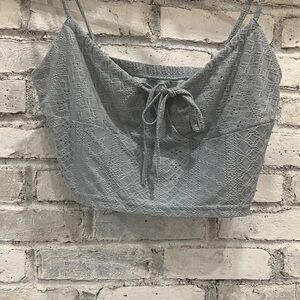 SHEIN Gray Lace Camisole Top